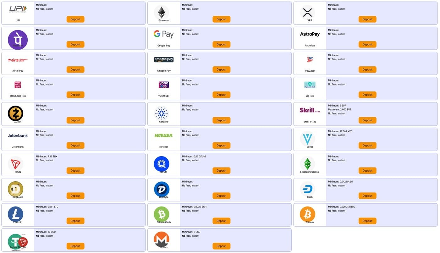 paripesa deposit india